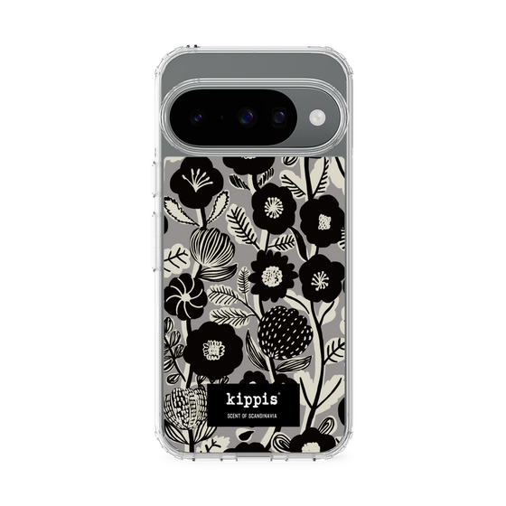 スリムプロテクションケース［ kippis® - Ihmekasvi 不思議な植物 - グレー ］