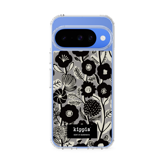 スリムプロテクションケース［ kippis® - Ihmekasvi 不思議な植物 - グレー ］