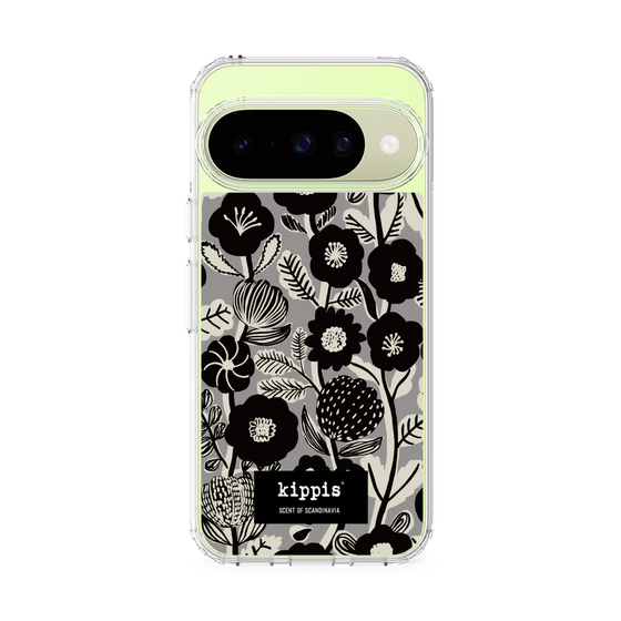 スリムプロテクションケース［ kippis® - Ihmekasvi 不思議な植物 - グレー ］