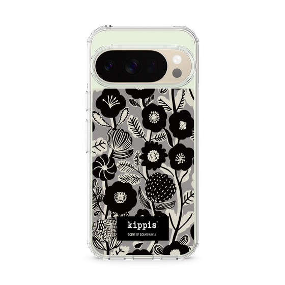 スリムプロテクションケース［ kippis® - Ihmekasvi 不思議な植物 - グレー ］