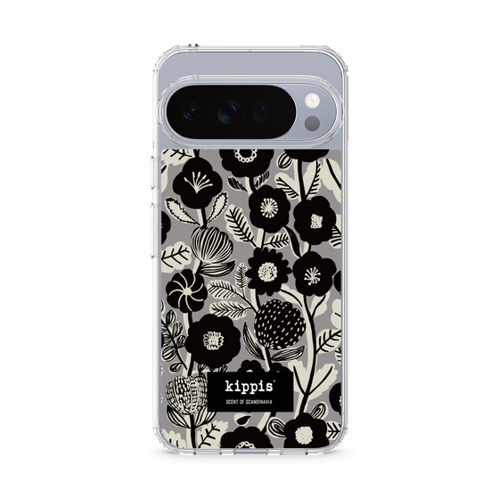 スリムプロテクションケース［ kippis® - Ihmekasvi 不思議な植物 - グレー ］