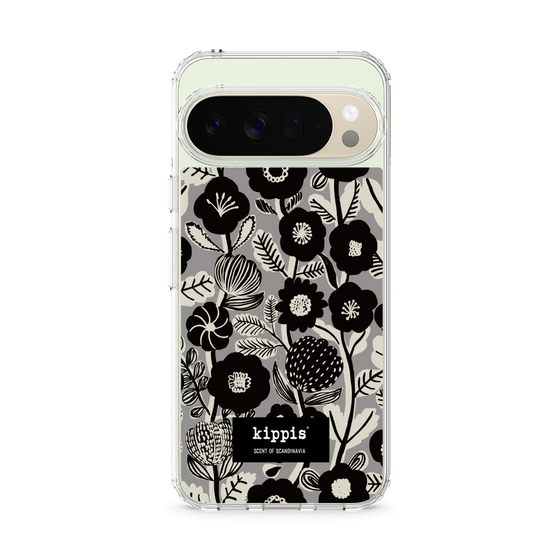 スリムプロテクションケース［ kippis® - Ihmekasvi 不思議な植物 - グレー ］