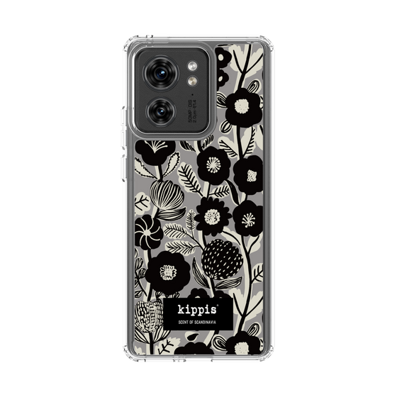 スリムプロテクションケース［ kippis® - Ihmekasvi 不思議な植物 - グレー ］