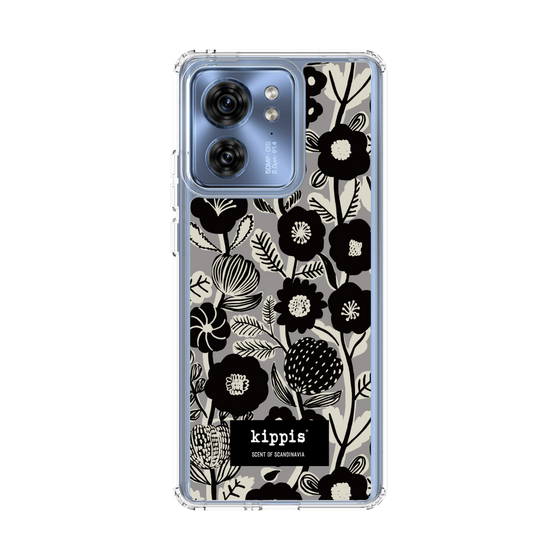 スリムプロテクションケース［ kippis® - Ihmekasvi 不思議な植物 - グレー ］