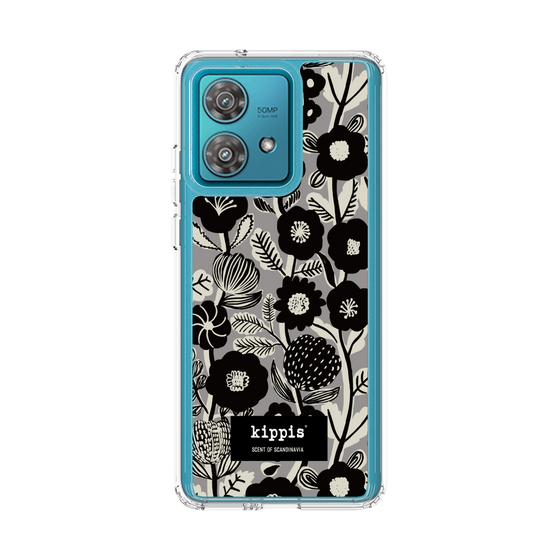 スリムプロテクションケース［ kippis® - Ihmekasvi 不思議な植物 - グレー ］