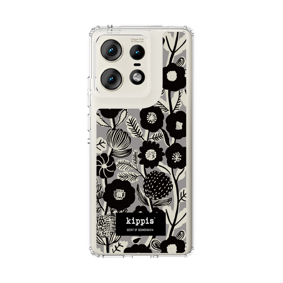 スリムプロテクションケース［ kippis® - Ihmekasvi 不思議な植物 - グレー ］