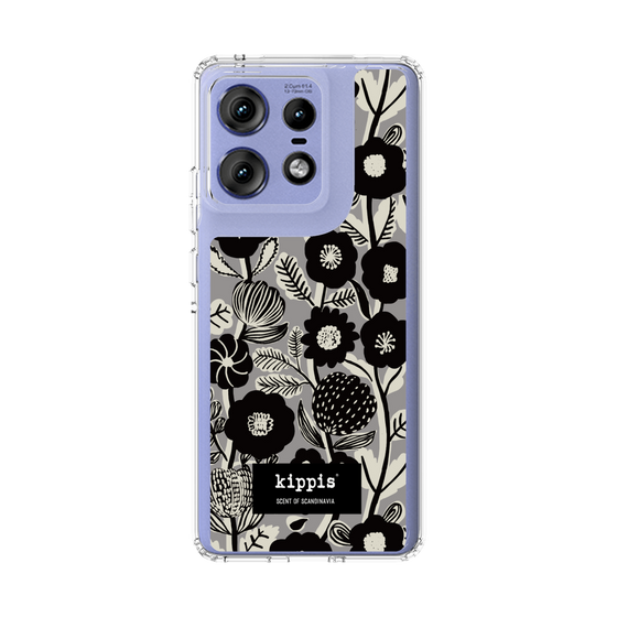 スリムプロテクションケース［ kippis® - Ihmekasvi 不思議な植物 - グレー ］