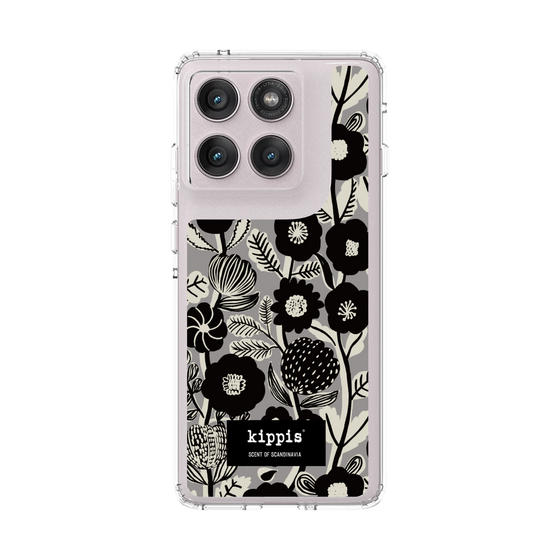 スリムプロテクションケース［ kippis® - Ihmekasvi 不思議な植物 - グレー ］