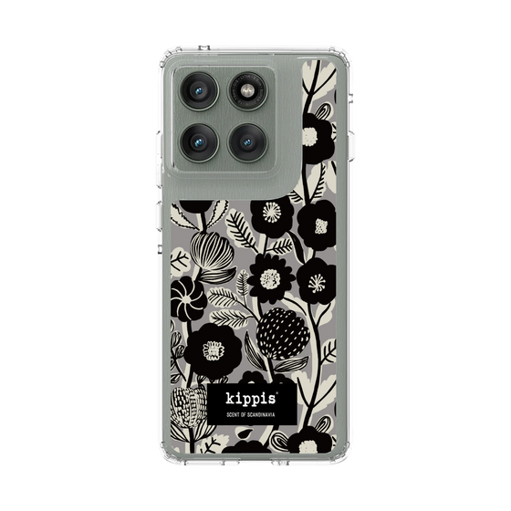 スリムプロテクションケース［ kippis® - Ihmekasvi 不思議な植物 - グレー ］