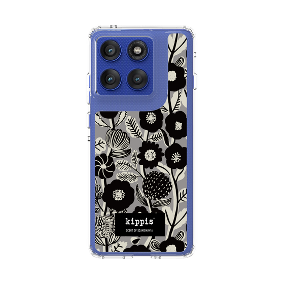 スリムプロテクションケース［ kippis® - Ihmekasvi 不思議な植物 - グレー ］