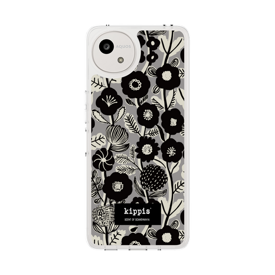 スリムプロテクションケース［ kippis® - Ihmekasvi 不思議な植物 - グレー ］