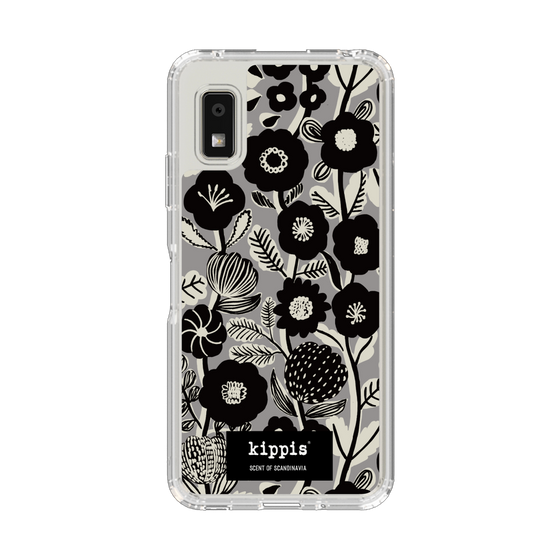 スリムプロテクションケース［ kippis® - Ihmekasvi 不思議な植物 - グレー ］