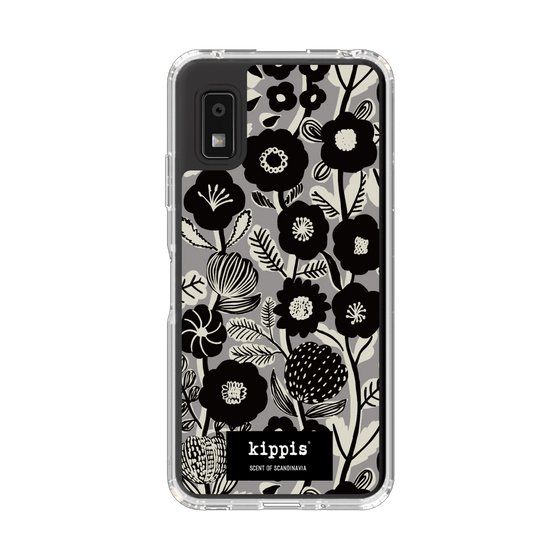 スリムプロテクションケース［ kippis® - Ihmekasvi 不思議な植物 - グレー ］