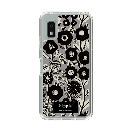 スリムプロテクションケース［ kippis® - Ihmekasvi 不思議な植物 - グレー ］