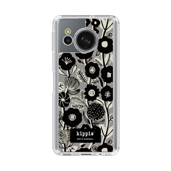 スリムプロテクションケース［ kippis® - Ihmekasvi 不思議な植物 - グレー ］