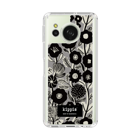 スリムプロテクションケース［ kippis® - Ihmekasvi 不思議な植物 - グレー ］