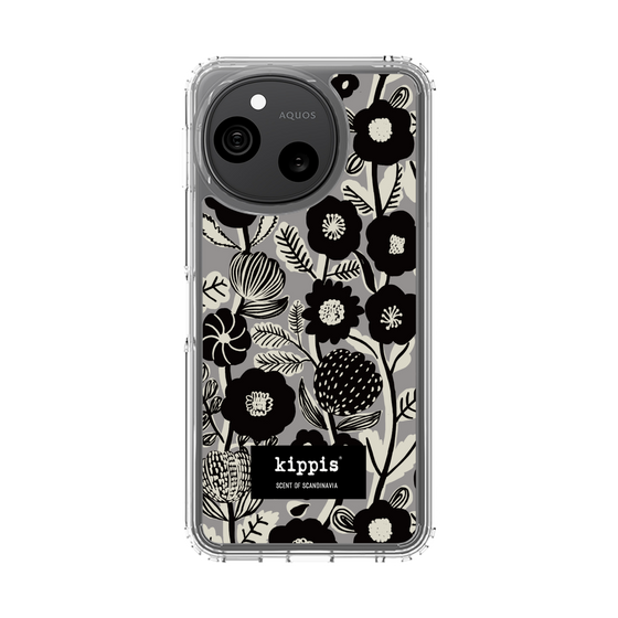 スリムプロテクションケース［ kippis® - Ihmekasvi 不思議な植物 - グレー ］