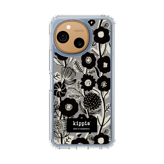 スリムプロテクションケース［ kippis® - Ihmekasvi 不思議な植物 - グレー ］