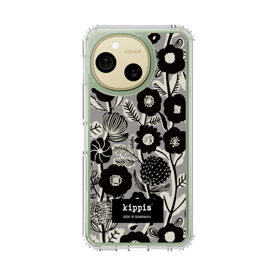 スリムプロテクションケース［ kippis® - Ihmekasvi 不思議な植物 - グレー ］