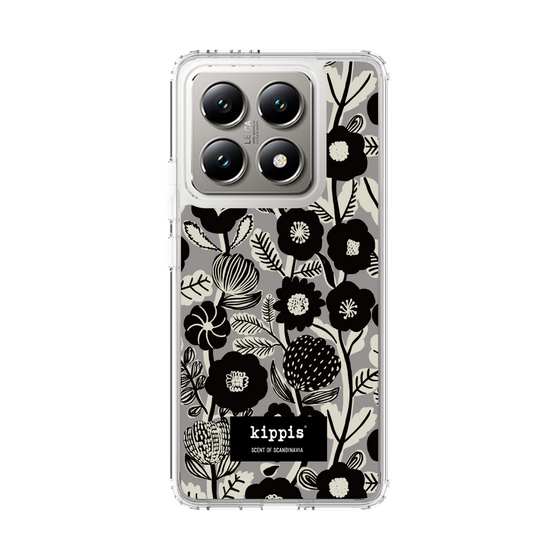 スリムプロテクションケース［ kippis® - Ihmekasvi 不思議な植物 - グレー ］