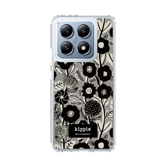 スリムプロテクションケース［ kippis® - Ihmekasvi 不思議な植物 - グレー ］