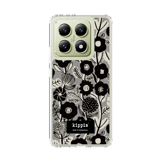 スリムプロテクションケース［ kippis® - Ihmekasvi 不思議な植物 - グレー ］