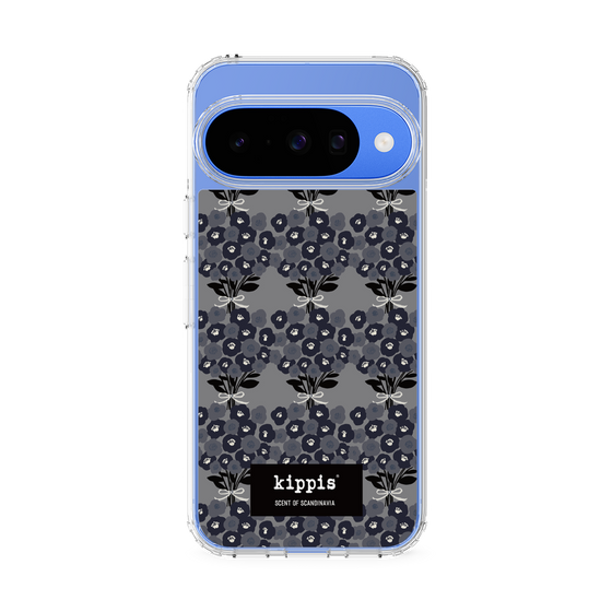 スリムプロテクションケース［ kippis® - Kukkakimppu 花束 - グレー ］
