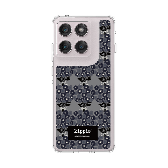 スリムプロテクションケース［ kippis® - Kukkakimppu 花束 - グレー ］