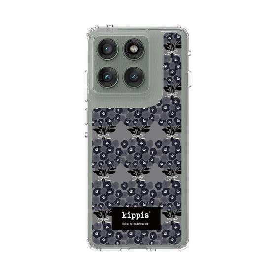スリムプロテクションケース［ kippis® - Kukkakimppu 花束 - グレー ］