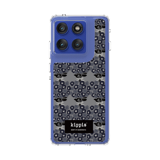 スリムプロテクションケース［ kippis® - Kukkakimppu 花束 - グレー ］