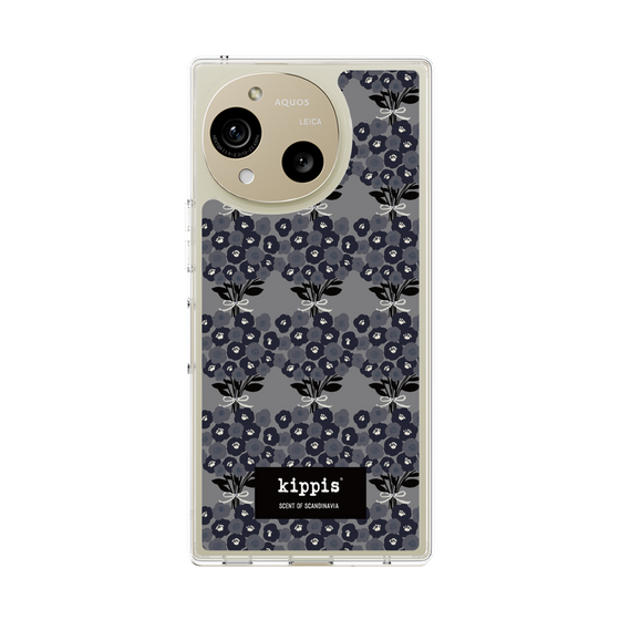 スリムプロテクションケース［ kippis® - Kukkakimppu 花束 - グレー ］