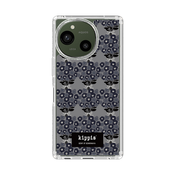 スリムプロテクションケース［ kippis® - Kukkakimppu 花束 - グレー ］