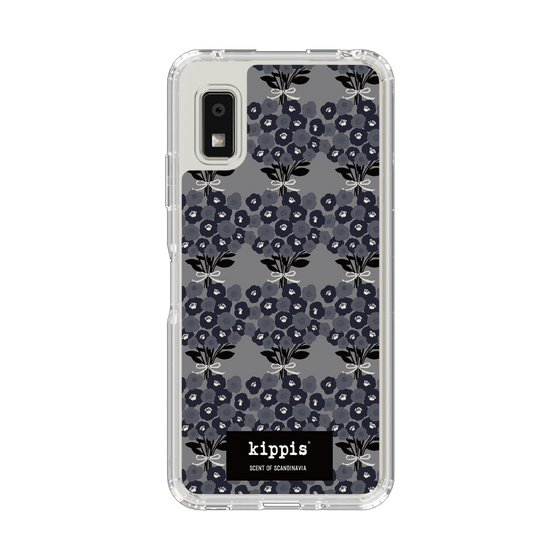 スリムプロテクションケース［ kippis® - Kukkakimppu 花束 - グレー ］