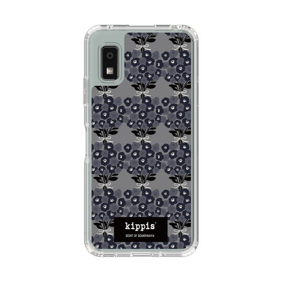 スリムプロテクションケース［ kippis® - Kukkakimppu 花束 - グレー ］