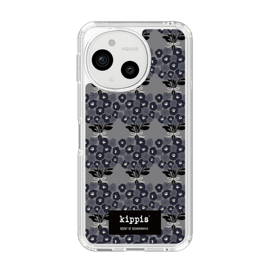スリムプロテクションケース［ kippis® - Kukkakimppu 花束 - グレー ］
