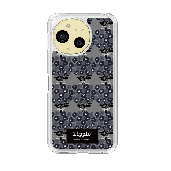 スリムプロテクションケース［ kippis® - Kukkakimppu 花束 - グレー ］