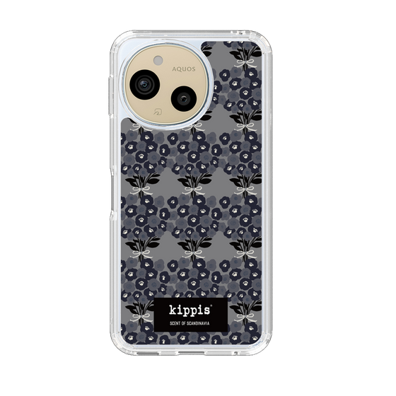 スリムプロテクションケース［ kippis® - Kukkakimppu 花束 - グレー ］