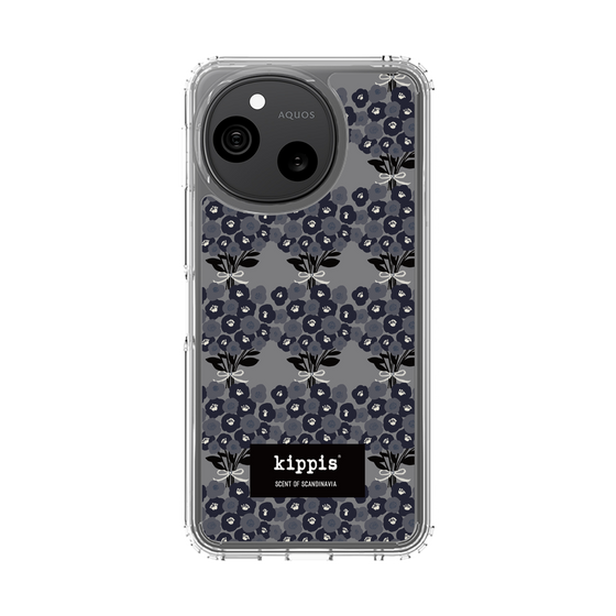 スリムプロテクションケース［ kippis® - Kukkakimppu 花束 - グレー ］