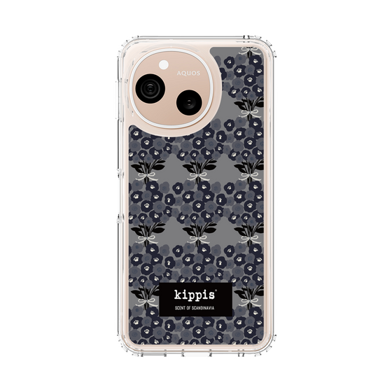 スリムプロテクションケース［ kippis® - Kukkakimppu 花束 - グレー ］
