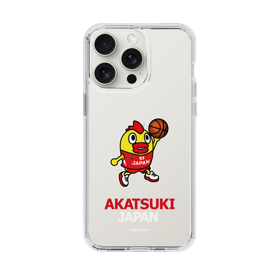 スリムプロテクションケース［ そらジロー×AKATSUKI JAPAN - レイアップシュート - クリア ］