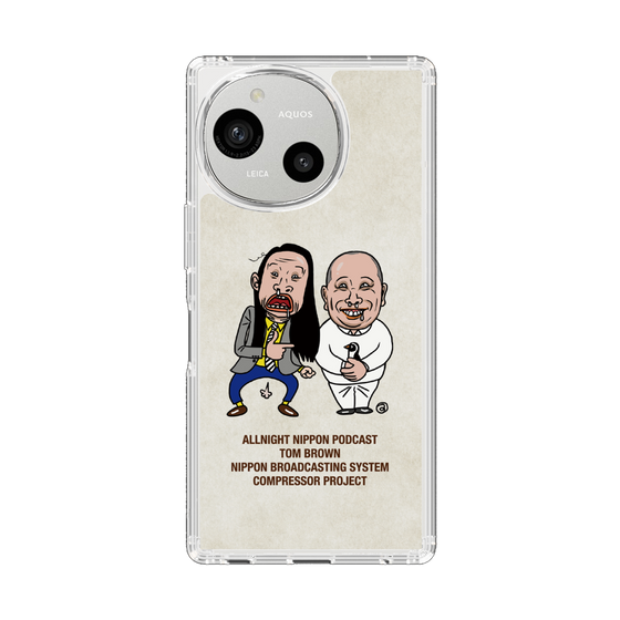 スリムプロテクションケース［ ニッポン放送 - オールナイトニッポンPodcast[トム・ブラウン] アイボリー ］