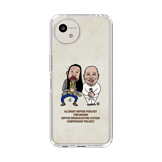 スリムプロテクションケース［ ニッポン放送 - オールナイトニッポンPodcast[トム・ブラウン] アイボリー ］
