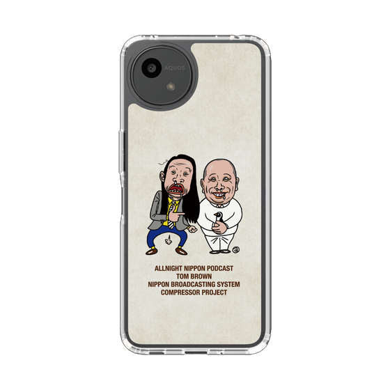 スリムプロテクションケース［ ニッポン放送 - オールナイトニッポンPodcast[トム・ブラウン] アイボリー ］