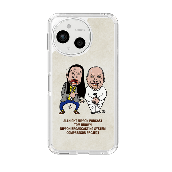スリムプロテクションケース［ ニッポン放送 - オールナイトニッポンPodcast[トム・ブラウン] アイボリー ］