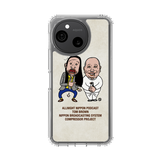 スリムプロテクションケース［ ニッポン放送 - オールナイトニッポンPodcast[トム・ブラウン] アイボリー ］