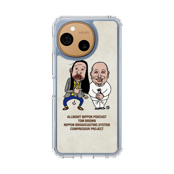 スリムプロテクションケース［ ニッポン放送 - オールナイトニッポンPodcast[トム・ブラウン] アイボリー ］