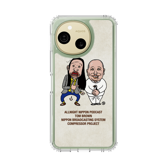 スリムプロテクションケース［ ニッポン放送 - オールナイトニッポンPodcast[トム・ブラウン] アイボリー ］