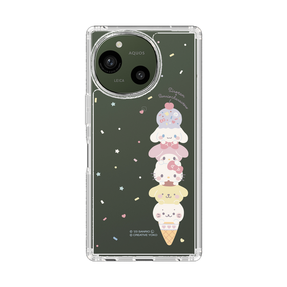 スリムプロテクションケース［ しろたん×サンリオキャラクターズ - アイスだいすき ］