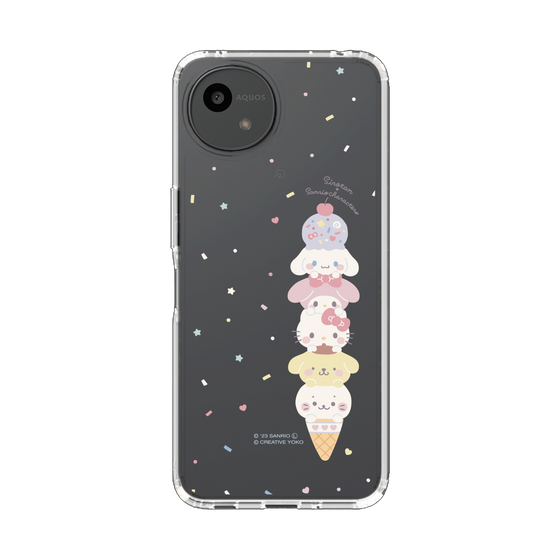 スリムプロテクションケース［ しろたん×サンリオキャラクターズ - アイスだいすき ］