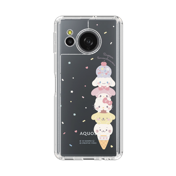 スリムプロテクションケース［ しろたん×サンリオキャラクターズ - アイスだいすき ］